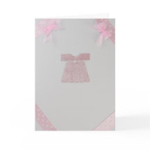 Anpassa Rosa Flicka-klänningsbaptism