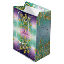 Anpassa Rosa lila grönt helgdag Snöflingor