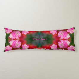 Anpassa Rosan av tropisk blomma Bougainvillea Kroppskudde