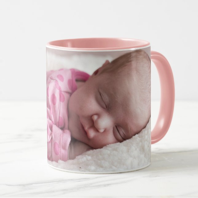 Anpassa Rosan för Baby-fotokaffe i Anpassningsbar Mugg (Skapare uppladdad)