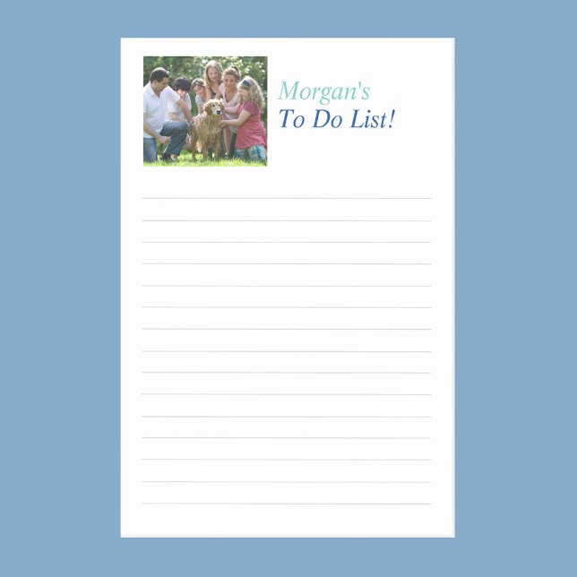 Anpassa rubrik och foto för Namn, linjerat Linjer Post-it Block (Skapare uppladdad)