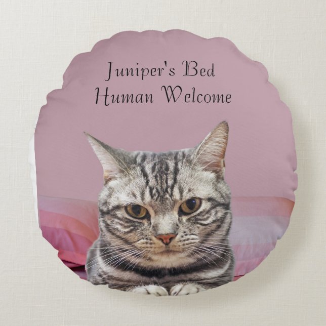 Anpassa runda kattfyllning rund kudde (Framsidan)