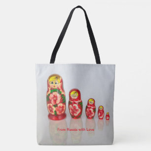 Anpassa ryska Matryoshka-stackningsdockor Tygkasse