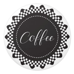 Anpassa - Scallop med svart och vitt kontrollerbar Knopp