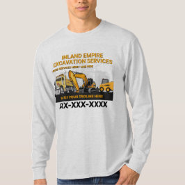 Anpassa Schaktning Generalentreprenad Konstruktion T Shirt