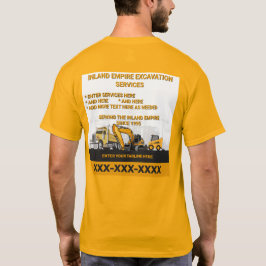 Anpassa Schaktning Generalentreprenör Bygg T Shirt
