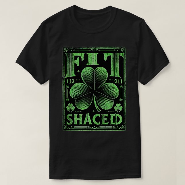 Anpassa Shaced Funny Irish Drinking St patricks da T Shirt (Design framsida)
