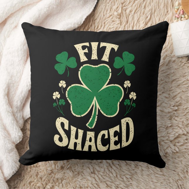 Anpassa Shaced Funny St patrick's day Irish Kudde (Filt)