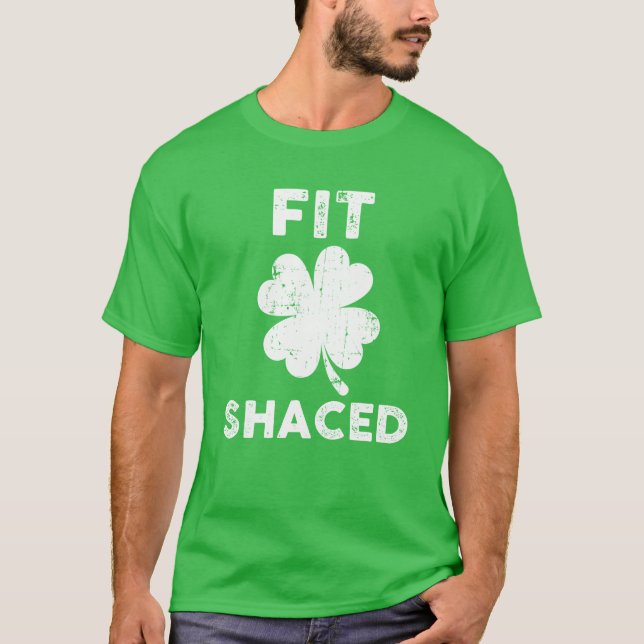 Anpassa Shaced-St patrick's day T Shirt (Framsida)