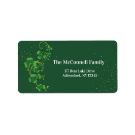 Anpassa Shamrock St patty's day St. Patrick's Adressetikett