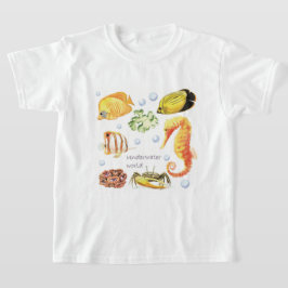 Anpassa sjöhästen i Sjögräs under vatten T Shirt