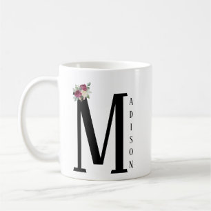 Anpassa skapa ditt namn mugg, Vit och Svart Kaffemugg