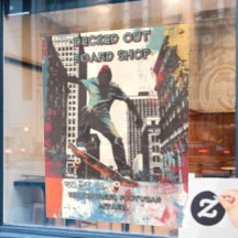 Anpassa Skateboard Shop Grafik Art Fram 