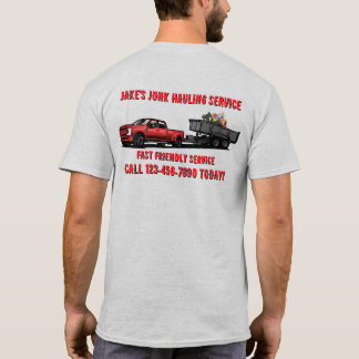 Anpassa skräp transport frakt tjänst varumärke t shirt