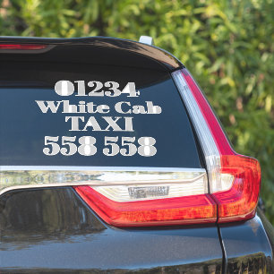Anpassa skuren vinyldekal - Privat taxi Klistermärken