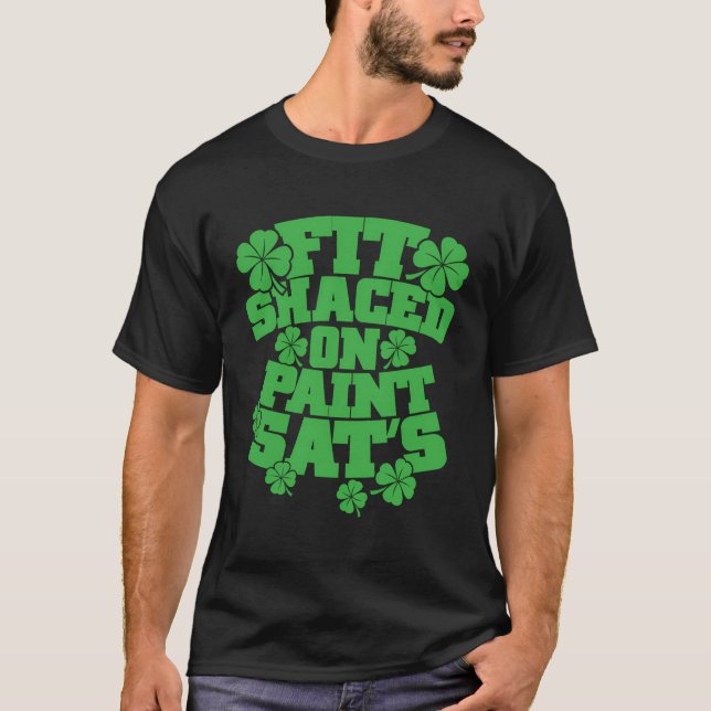 Anpassa skymd vid färgplatsens St patrick's day T Shirt (Framsida)