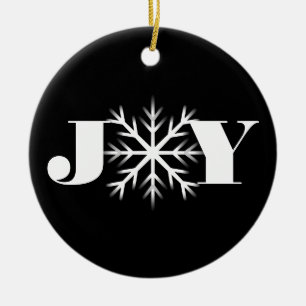 Anpassa snowflake christmas julgransprydnad keramik