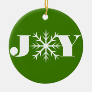 Anpassa snowflake christmas julgransprydnad keramik