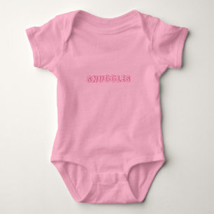 Anpassa "Snuggles" namn eller text ljusrosa T Shirt