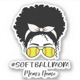 Anpassa Softball Mamma-sticker Klistermärken
