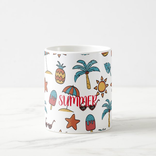 Anpassa sommaren Mönster Kaffemugg (Center)
