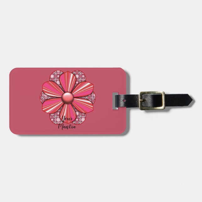 Anpassa Söt Flower Design Bagagebricka (Horisontell Framsida)