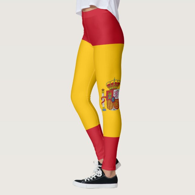 Anpassa Spaniens nationella Flagga Leggings (Vänster)