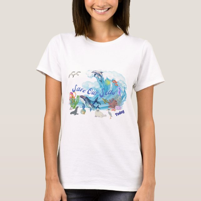 Anpassa Sparan till våra hav T Shirt (Framsida)