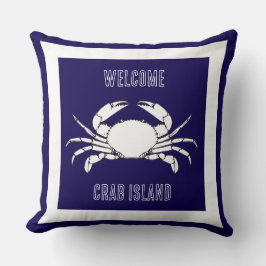 Anpassa spegelkudde - Välkommen till Crab-ö Kudde