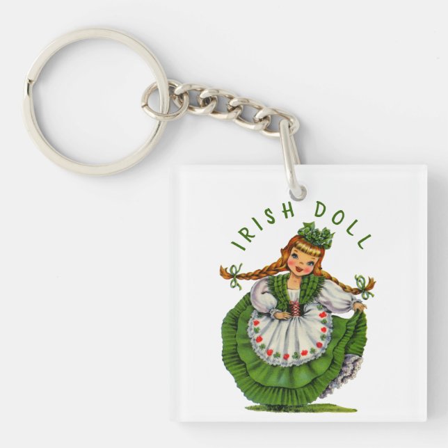 Anpassa St patricks day Retro Irish Doll Logotyp (Framsidan)