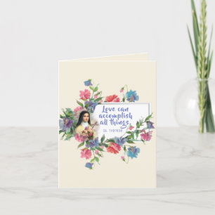 Anpassa St. Therese Valentine Day Helgkort