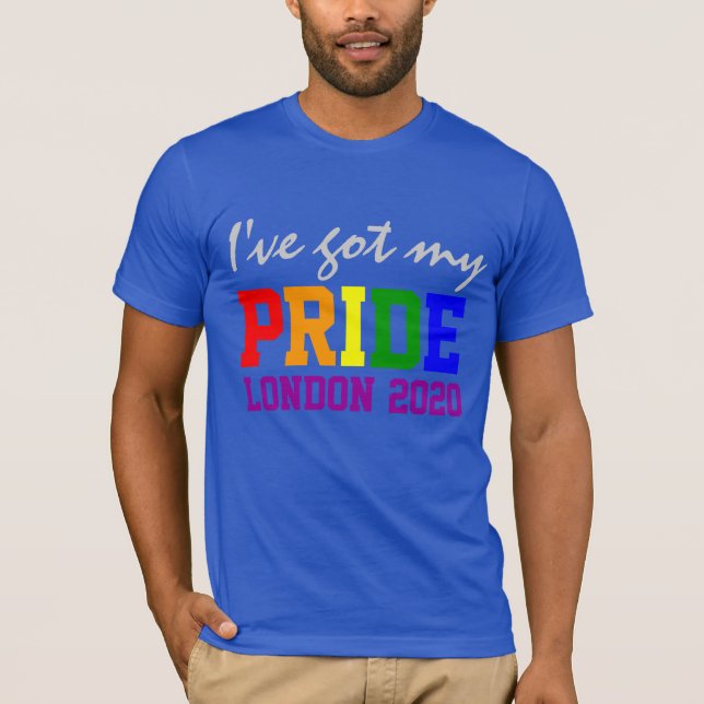 Anpassa ställe och datum då jag har Har mitt Pride T Shirt (Framsida)