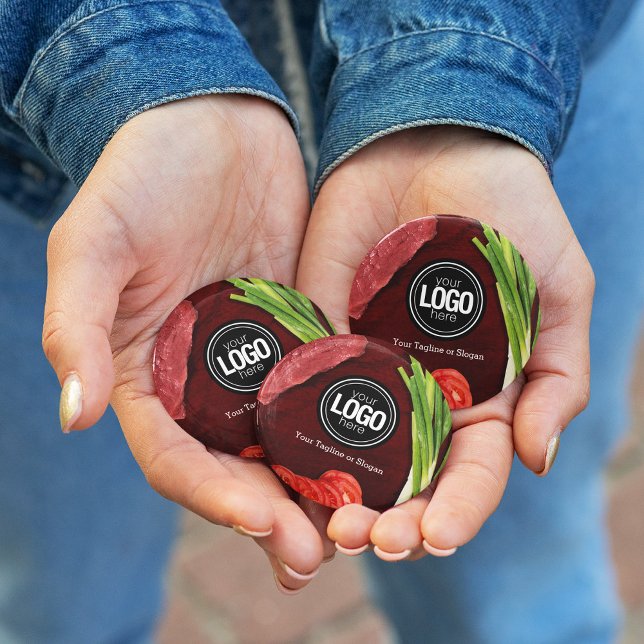 Anpassa steak-restaurangtema knapp (Skapare uppladdad)