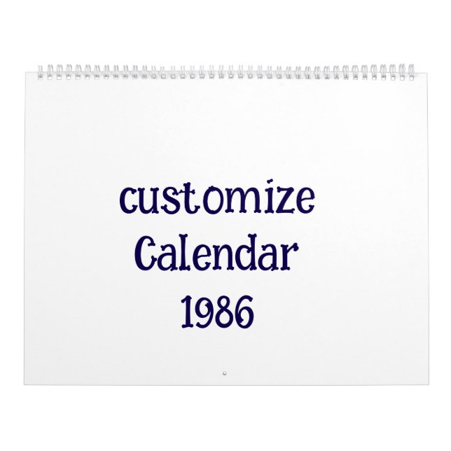 anpassa Stor Kalender (Omslag)