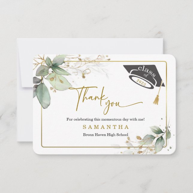 Anpassa Studenten tackkort Inbjudningar (Framsida)