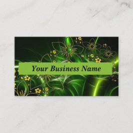 Anpassa svart kort för Affärskort Grönt-gult