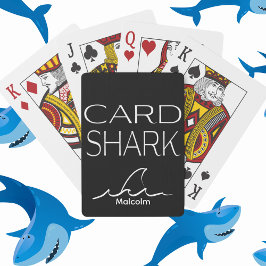 Anpassa svartvit spel på &Korthaj Casinokort