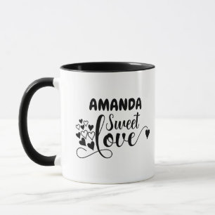 Anpassa Sweet Kärlek Heart Mugg
