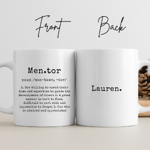 Anpassa Tacken för bästa Mentor All Anpassningsbar Kaffemugg