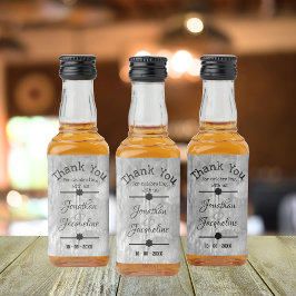 Anpassa Tacken för firande med USA:s Mini Spritflaskor Etikett
