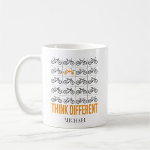 Anpassa tänka Olika tidigare Bike Cyclist Personal Kaffemugg