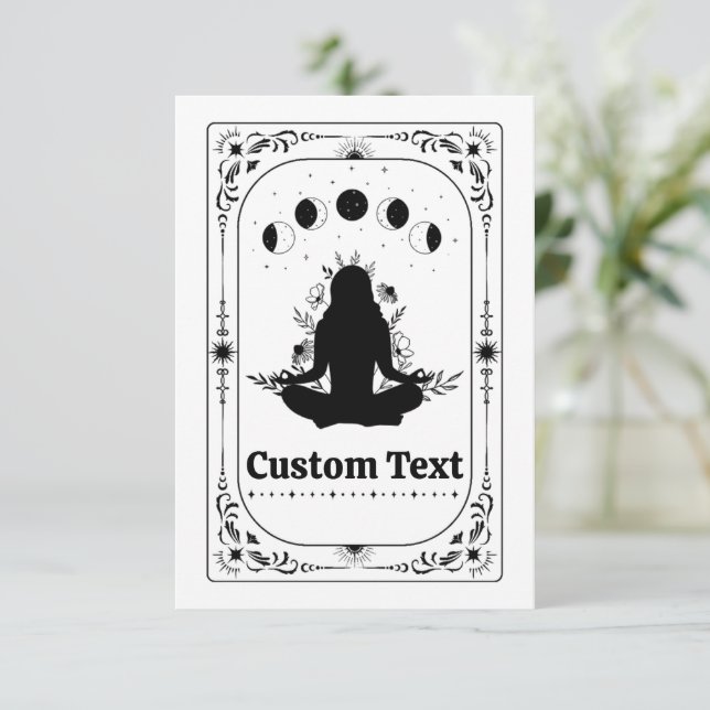 Anpassa Tarot Yoga Lärar Födelsedagsfirande Examen (Stående Fram)