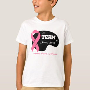 Anpassa Team Namn - bröstcancer Tee