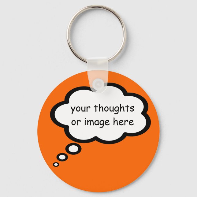 anpassa tecknad-ballong nyckelring (Framsida)