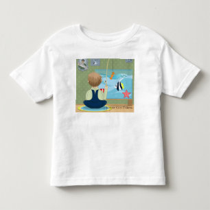 Anpassa Tecknad Jeremy Goes Fishing T Shirt