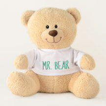 anpassa teddybjörn namn mint svart anpassad