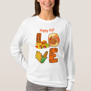 Anpassa text i Kärlek till höst T Shirt