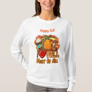 Anpassa text till hösten för kärlek t shirt