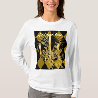 Anpassa texten, fleur de lis t-shirt