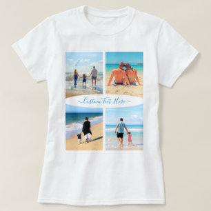 Anpassa texten i fotokollage T-Shirt-Anpassningsba T Shirt